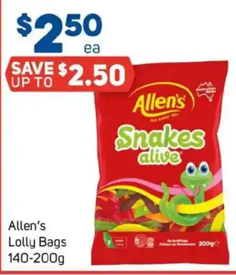 Foodland Allen's lolly bags offer