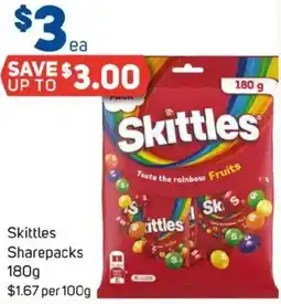 Foodland Skittles sharepacks offer