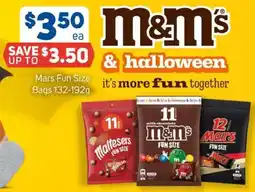 Foodland Mars fun size bags offer