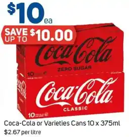 Foodland Coca-cola or varieties cans offer
