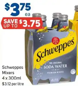 Foodland Schweppes mixers offer