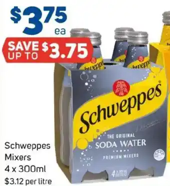 Foodland Schweppes mixers offer