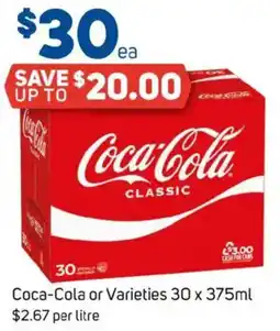 Foodland Coca-cola or varieties offer