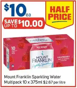 Foodland Mount franklin sparkling water multipack offer