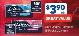 Foodland Libra original tampons offer
