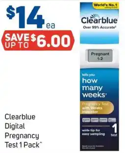 Foodland Clearblue digital pregnancy test offer