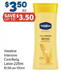 Foodland Vaseline intensive care body lotion offer