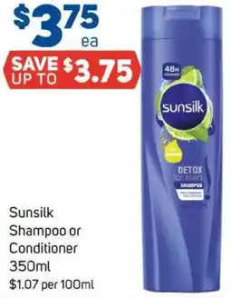 Foodland Sunsilk shampoo or conditioner offer