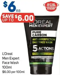 Foodland L'oreal men expert face wash offer