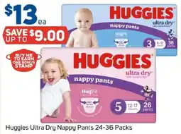 Foodland Huggies ultra dry nappy pants offer