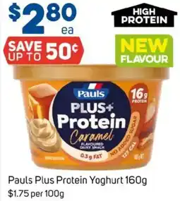 Foodland Pauls plus+ protein caramel offer