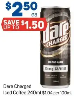 Foodland Dare charged iced coffee offer