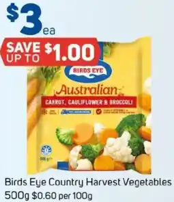 Foodland Birds eye country harvest vegetables offer