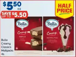 Foodland Bulla creamy classics multipacks offer