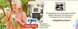 Foodland Maggie beer ice cream offer