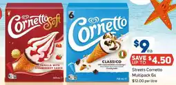 Foodland Streets cornetto multipack 6s offer