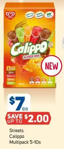 Foodland Streets calippo multipack offer