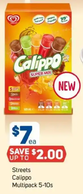 Foodland Streets calippo multipack offer