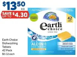 Foodland Earth choice dishwashing tablets offer