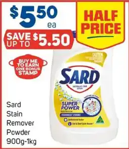 Foodland Sard stain remover powder offer
