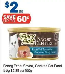 Foodland Fancy feast savory centres cat food offer