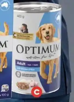 Foodland Optimum dog food offer