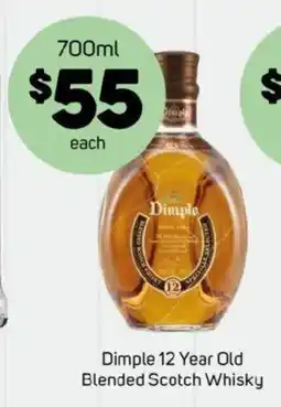 Foodland Dimple 12 year old blended scotch whisky offer