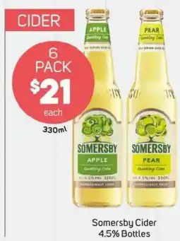 Foodland Somersby cider 4.5% bottles offer