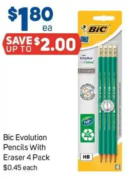 Foodland Bic Evolution Pencils With Eraser offer