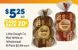 Foodland Little dough co. roll white or wholemeal offer