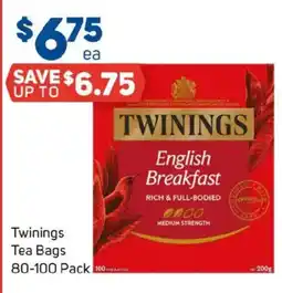 Foodland Twinings tea bags offer