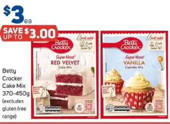 Foodland Betty crocker (excludes gluten free range) offer