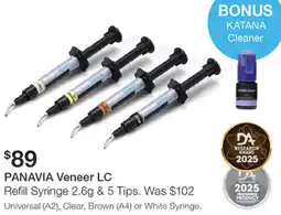 Henry Schein Panavia Veneer LC Refill Syringe & 5 Tips offer