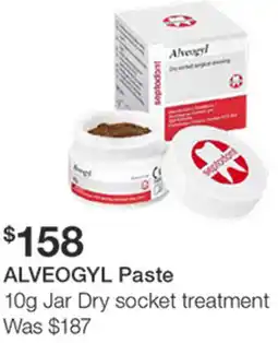 Henry Schein ALVEOGYL Paste Jar Dry socket treatment offer