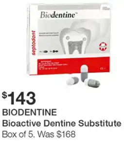 Henry Schein Biodentine Bioactive Dentine Substitute offer