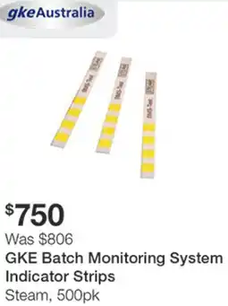 Henry Schein GKE Batch Monitoring System Indicator Strips offer