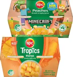 IGA SPC Diced Fruits In Juice 4 Pack Selected Varieties offer