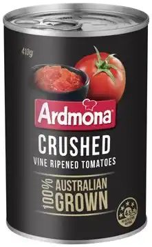 IGA Ardmona 100% Australian Grown Canned Tomatoes 400-410g Selected Varieties offer
