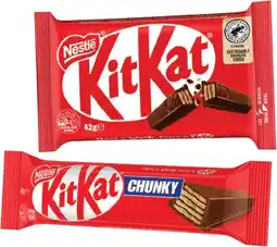 IGA Nestlé Medium Bars 35-50g or Darrell Lea Choc Logs 3 Pack Selected Varieties offer
