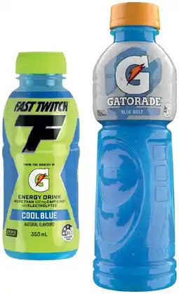 IGA Gatorade 600mL or Gatorade Fast Twitch 350mL Selected Varieties offer
