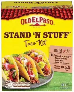 IGA Old El Paso Taco Kit Stand βN Stuff 295β348g or Jumbo 345g Selected Varieties offer