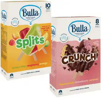 IGA Bulla Ice Cream Sticks 8‑14 Pack Selected Varieties offer