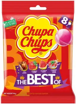IGA Chupa Chups The Best Of 8 Pack, Fizzy Drinks 6 Pack or Mini Mentos Rainbow 12 Pack offer