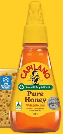 IGA Capilano 100% Australian Pure Honey Squeeze 375g offer
