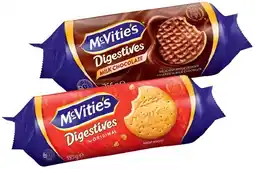 IGA McVitie’s Digestive Biscuits or Hobnobs Oat Snap Cookie 262‑355g Selected Varieties offer