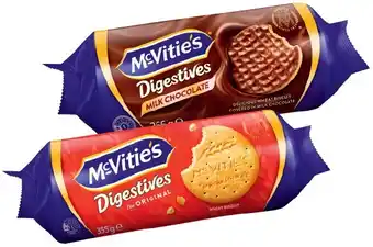 IGA McVitie’s Digestive Biscuits or Hobnobs Oat Snap Cookie 262‑355g Selected Varieties offer