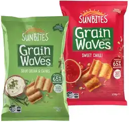 IGA Sunbites Grain Waves Chips 170g Selected Varieties offer