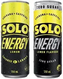 IGA Solo Energy Drink 250mL Selected Varieties offer