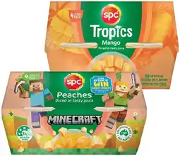 IGA SPC Diced Fruits In Juice, Puree or Jelly 4 Pack Selected Varieties offer