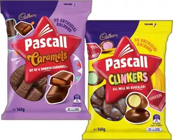 IGA Pascall Chocolate 160‑185g or Cadbury Bitesize 120‑150g Share Bag Selected Varieties offer